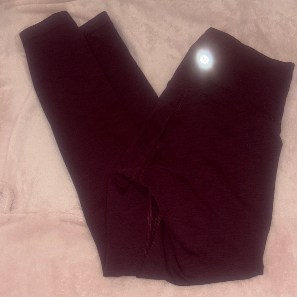 lululemon athletica Burgundy Leggings